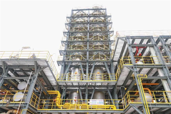 萬(wàn)州分廠(chǎng)二級(jí)脫硫裝置。曾英豪攝