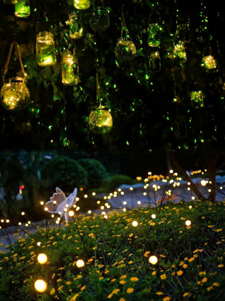 渝樂小鎮(zhèn)“雨林螢火奇妙夜”。重慶融創(chuàng)文旅城供圖