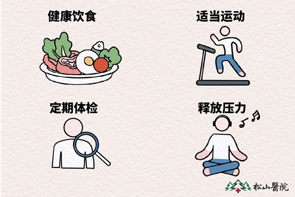 健康生活方式。重慶松山醫(yī)院供圖