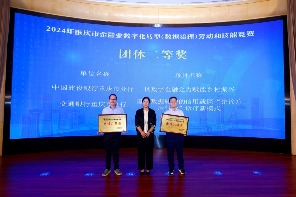 為團(tuán)體二等獎獲得者頒獎。主辦方供圖