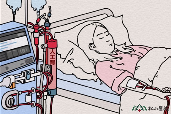 透析示意圖。重慶松山醫(yī)院供圖