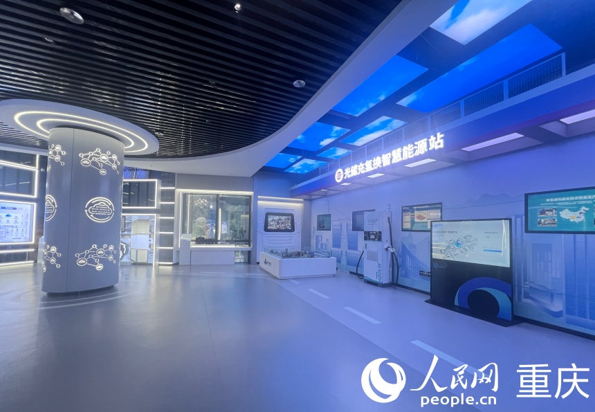 歐陽(yáng)明高院士工作站展示成果。人民網(wǎng)記者 胡虹攝