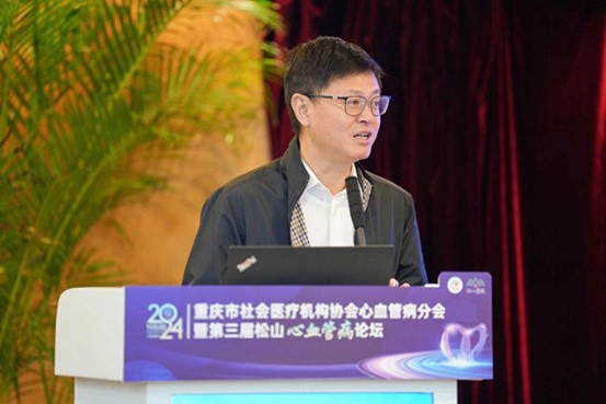 陳黎明發(fā)言。重慶松山醫(yī)院供圖