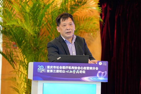 宋耀明發(fā)言。重慶松山醫(yī)院供圖