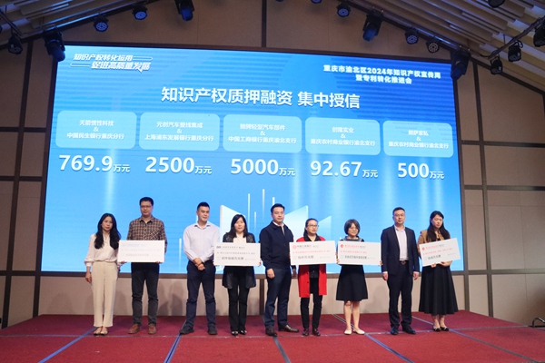 重慶市渝北區(qū)2024年知識產(chǎn)權(quán)宣傳周暨專利轉(zhuǎn)化推進會現(xiàn)場。渝北區(qū)市場監(jiān)管局供圖