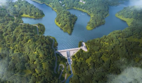 海螺溝水庫(kù)效果圖。豐都縣融媒體中心供圖