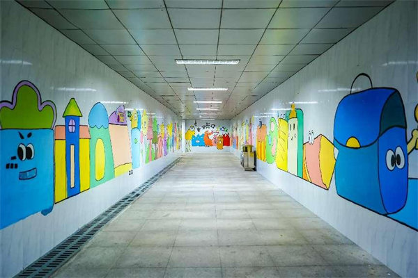 改造后的地下通道。主辦方供圖