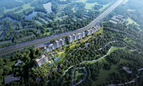 金茂璞印金開(kāi)意境創(chuàng)想圖。金茂重慶供圖