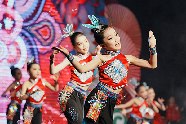 晚會(huì)現(xiàn)場(chǎng)。重慶市少年宮供圖