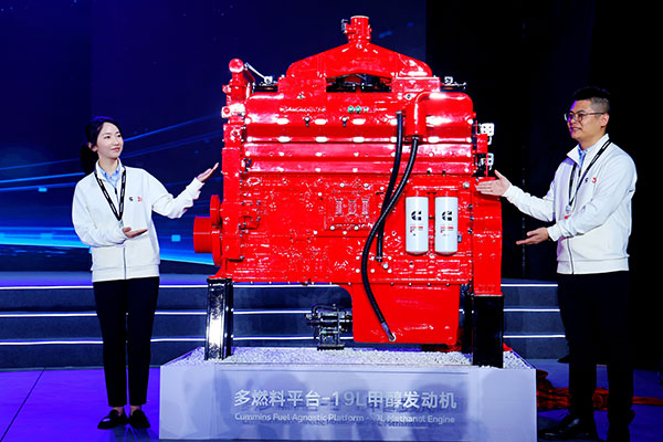 19L甲醇版本產(chǎn)品。重慶康明斯供圖