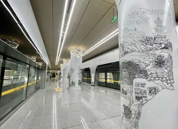 連接T3A和T3B的捷運(yùn)站臺(tái)。吳汪洋攝