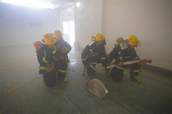 實戰(zhàn)演練現(xiàn)場。重慶市涪陵區(qū)消防救援局供圖