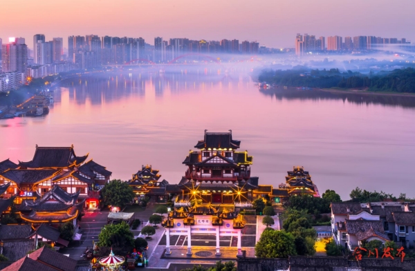 三江匯流的美麗合川。合川區(qū)委宣傳部供圖