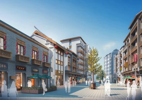 龍興古鎮(zhèn)項(xiàng)目效果圖。兩江新區(qū)建設(shè)局供圖