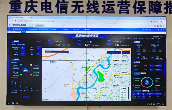 網(wǎng)絡(luò)保障系統(tǒng)。榮昌電信供圖