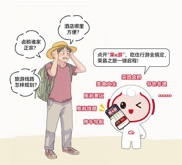 “榮e游”為旅客答疑。天翼云供圖