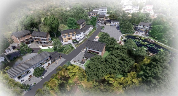 西永街道香蕉園村“香村藝境?巴蜀美麗庭院示范片”效果圖。西永街道供圖