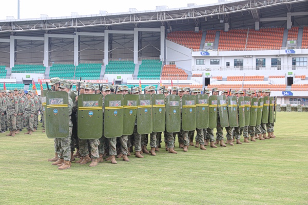 現(xiàn)場演練。大足區(qū)委宣傳部供圖