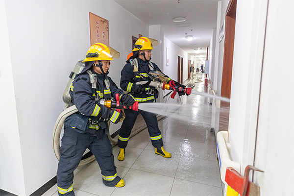 演練現(xiàn)場(chǎng)。重慶市涪陵區(qū)消防救援局供圖