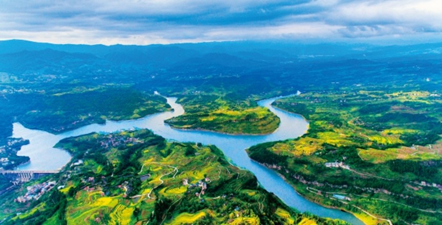 豐都水環(huán)境質(zhì)量穩(wěn)中向好。豐都縣委宣傳部供圖