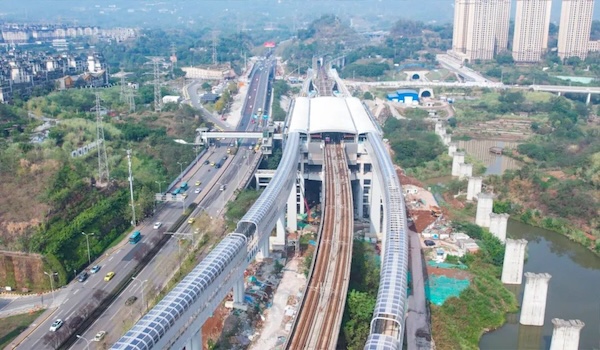 軌道交通6號線東站段。重慶交通開投集團軌道運營公司供圖