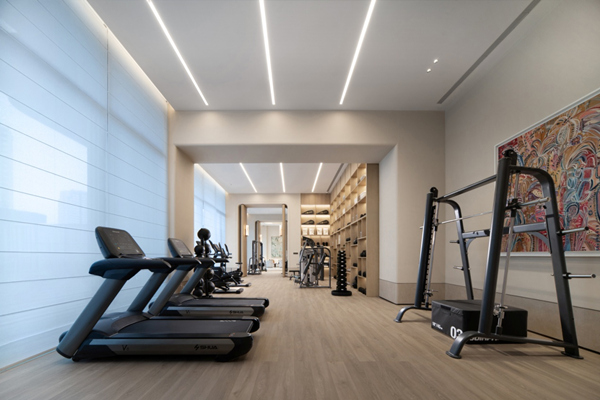 嘉和府架空層健身空間實(shí)拍圖。聯(lián)發(fā)重慶供圖