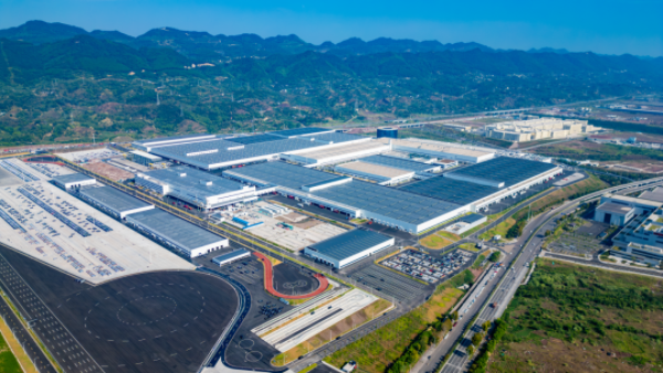 賽力斯汽車(chē)超級(jí)工廠項(xiàng)目。中建八局西南公司設(shè)計(jì)研究院供圖