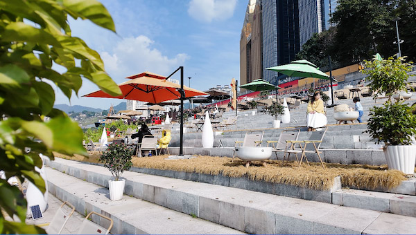 “兩江四岸”治理提升海棠煙雨段項目——海棠溪碼頭。重慶市住房城鄉(xiāng)建委供圖