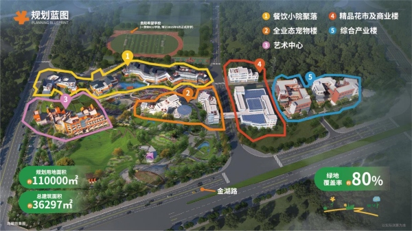 貴州首個(gè)花園式商業(yè)綜合體——幻花young項(xiàng)目規(guī)劃圖。主辦方供圖