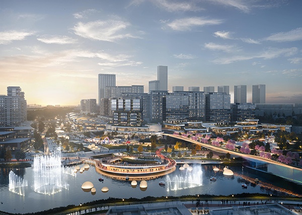 禮嘉濱水商業(yè)意境圖。重慶龍湖供圖