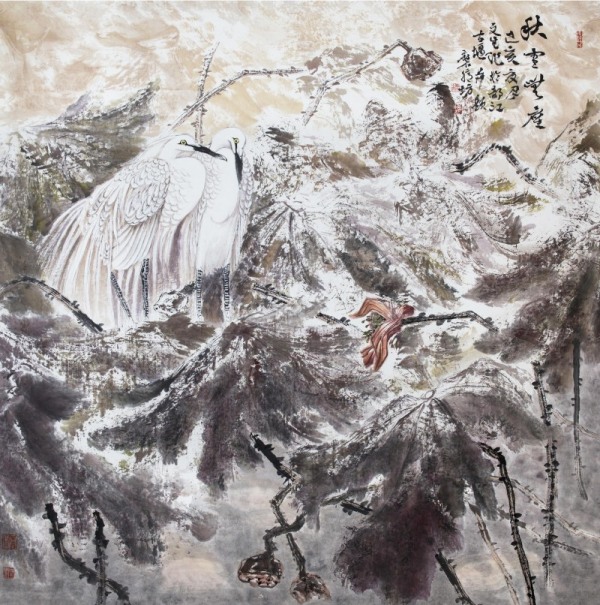 李文生作品《秋雪無塵》。大足區(qū)融媒體中心供圖