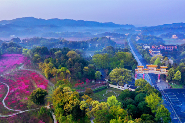 桃源縣桃花源。桃源縣融媒體中心供圖