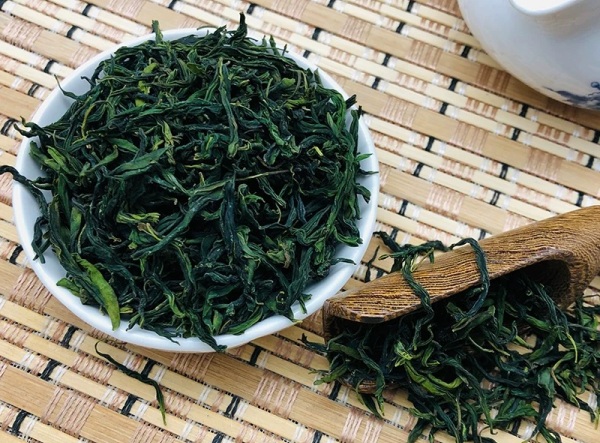 連翹葉做的綠茶。城口縣委宣傳部供圖