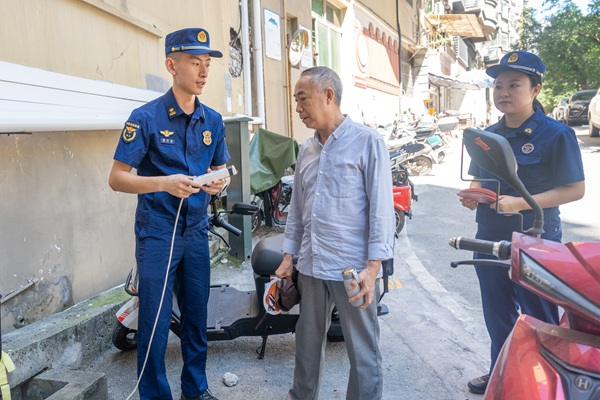 宣傳活動現(xiàn)場。重慶市涪陵區(qū)消防救援局供圖