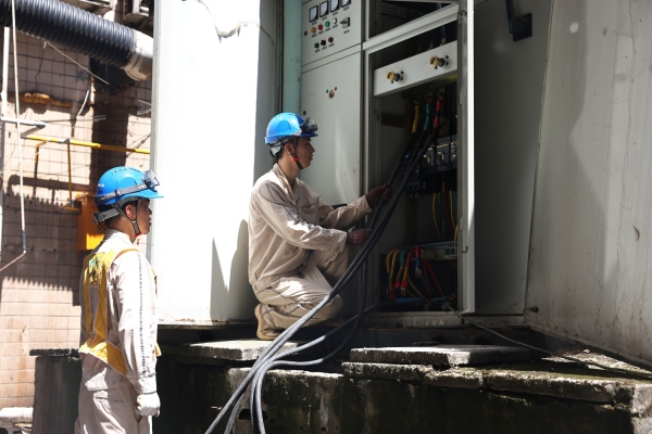 搶修現(xiàn)場(chǎng)。受訪單位供圖