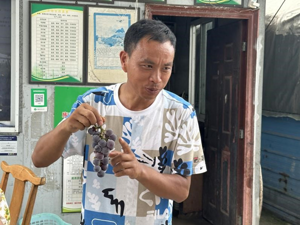 青耘花鄉(xiāng)振興促進(jìn)團(tuán)與果園負(fù)責(zé)人交流。受訪單位供圖