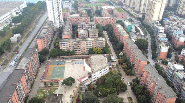 五里坪港盛小區(qū)。江北區(qū)委宣傳部供圖