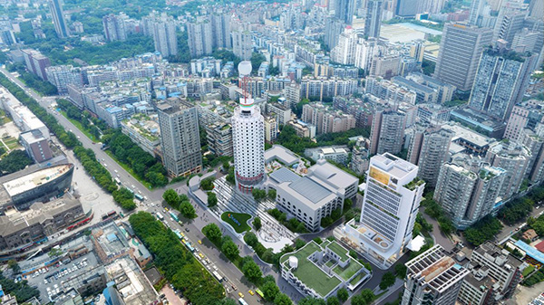 重慶彩電中心效果圖。長(zhǎng)廈安基建筑設(shè)計(jì)供圖