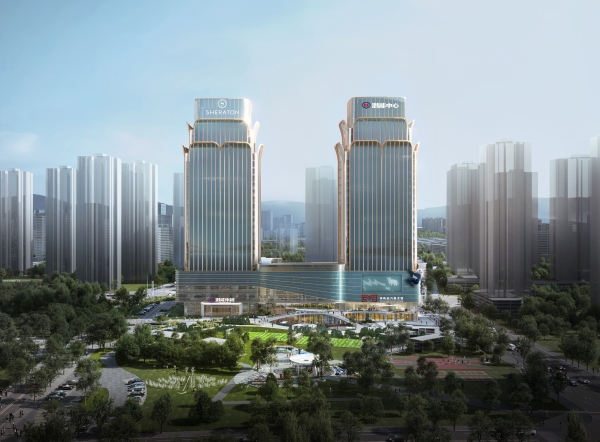 重慶潛能喜來登酒店（效果圖）。大渡口區(qū)招商投資局供圖