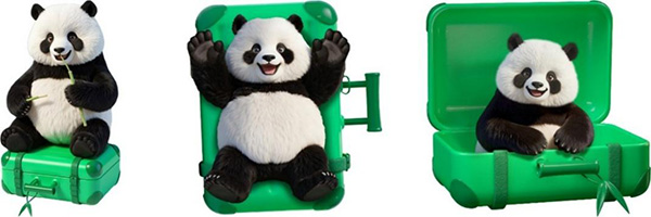 “熊貓阿叻”IP形象全面升級。凱德集團供圖