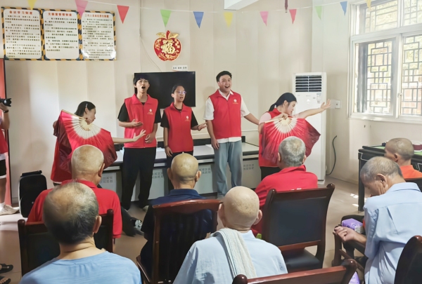 團(tuán)隊(duì)表演節(jié)目《萬疆》。重慶電力高等專科學(xué)校供圖