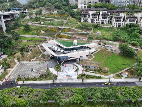 川江航運文化園航拍。江北區(qū)委宣傳部供圖