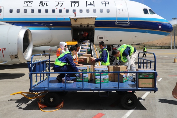 高山番茄正裝載上機(jī)。代君君攝