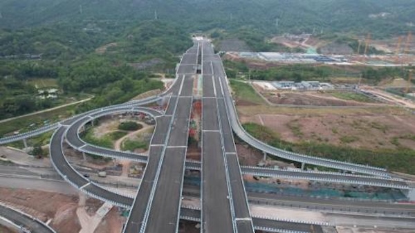 陶家隧道二標(biāo)段項(xiàng)目小南海立交。項(xiàng)目部供圖