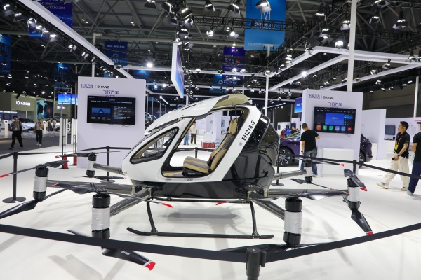 長(zhǎng)安汽車ＥＨ216-Ｓ載人航空器。曹檢攝