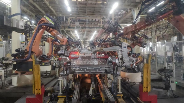 長安跨越生產(chǎn)車間。萬州區(qū)委宣傳部供圖