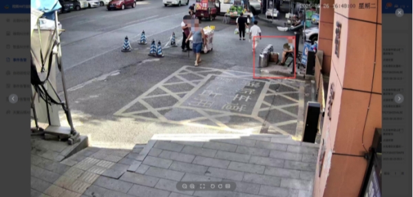 智能識別占道經(jīng)營行為。重慶電信供圖