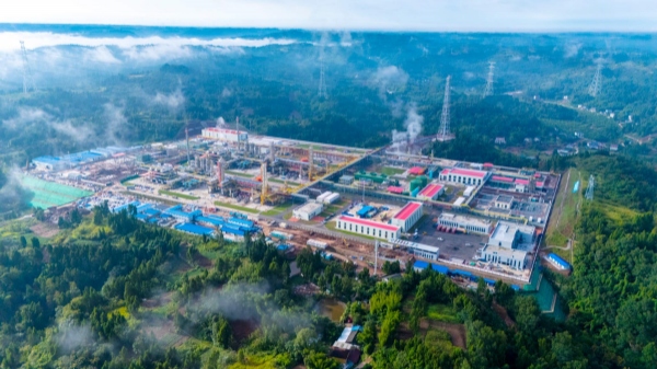 西南油氣田公司資陽天然氣凈化廠。西南油氣田供圖