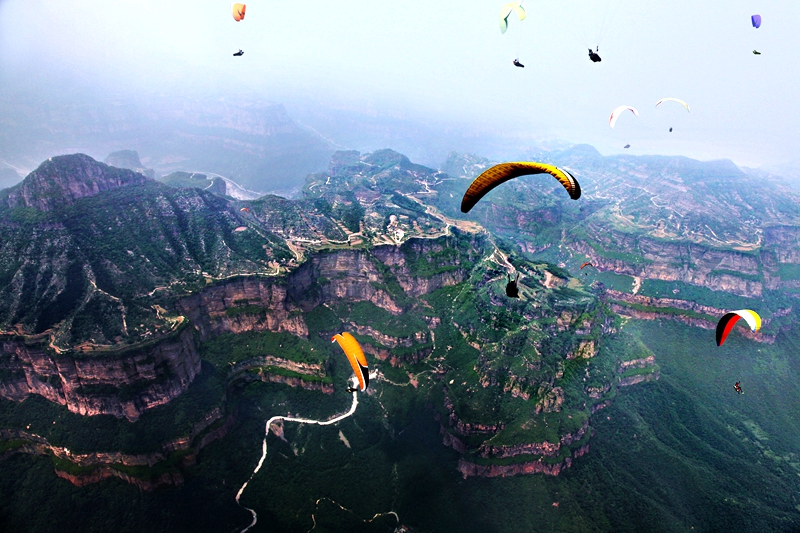 林慮山滑翔基地。安陽(yáng)市文旅局供圖