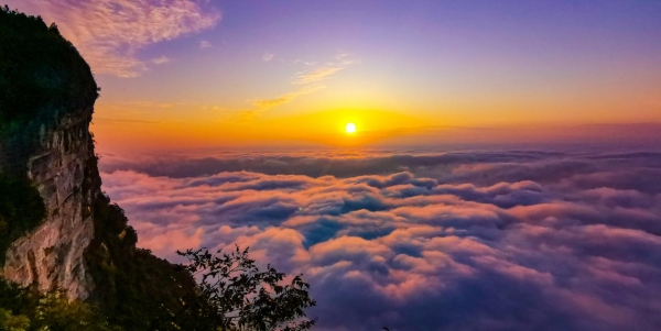 重慶彭水·摩圍山云海。彭水九黎城旅游公司供圖